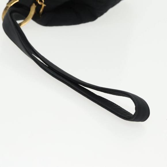 Christian Dior Canage Shoulder Bag Nylon Black Gold Auth yk15552 - Picture 7 of 16